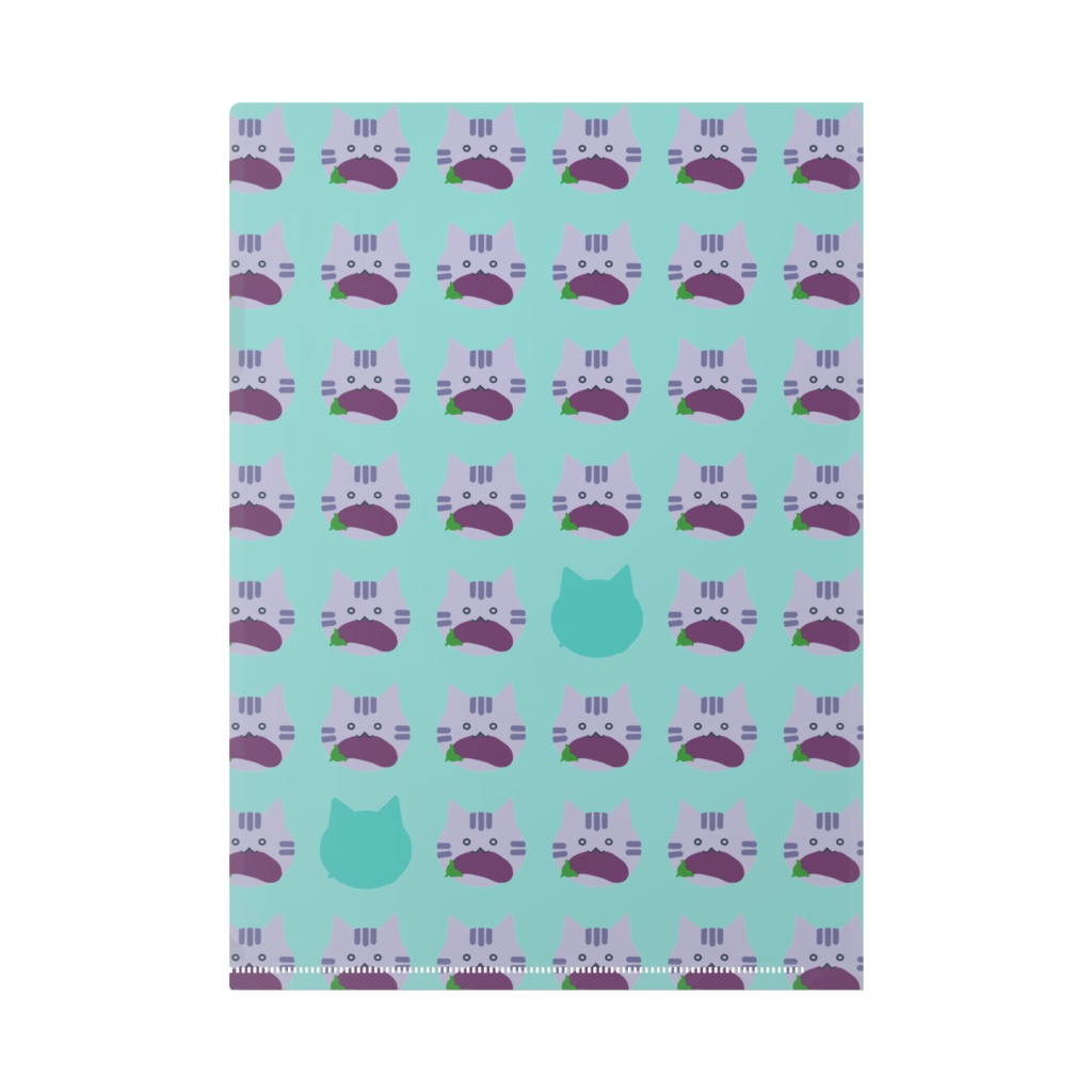 じゅげむ なす クリアファイル