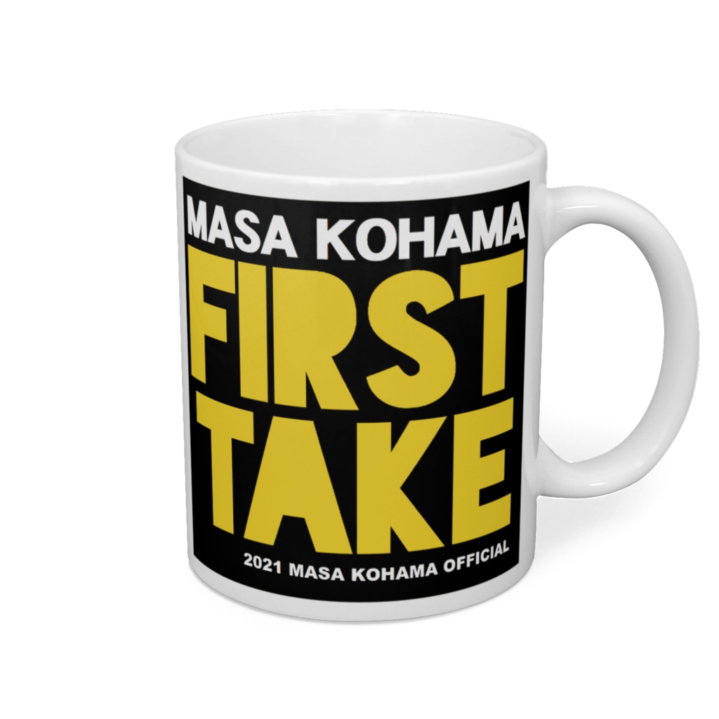 【004】マサ小浜「FIRST TAKE」オフィシャル・マグカップ（ロゴ）