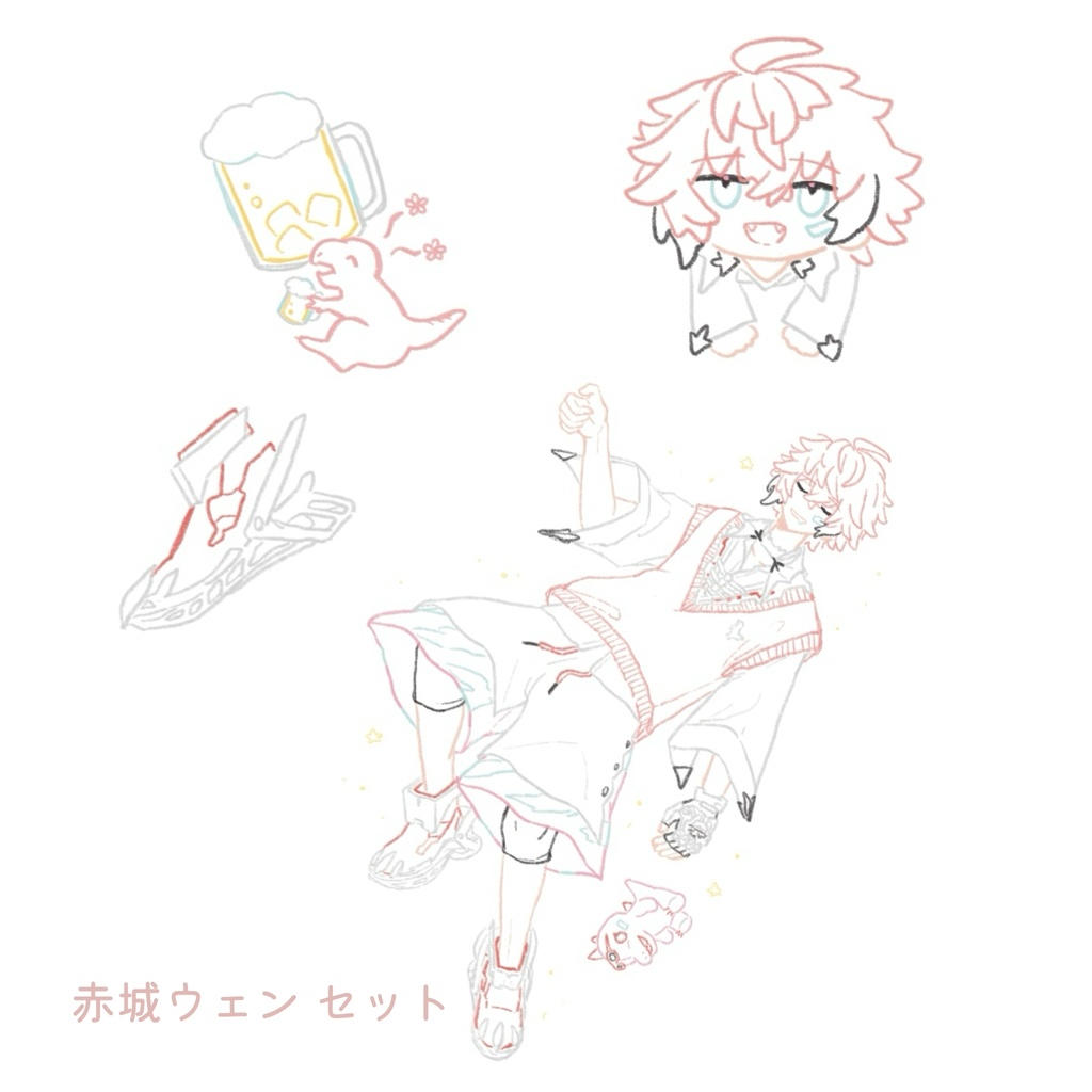 バイト組 ステッカーセット