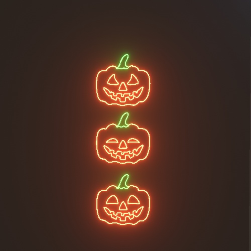 ハロウィン ネオンサイン風
