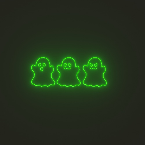 ハロウィン ネオンサイン風