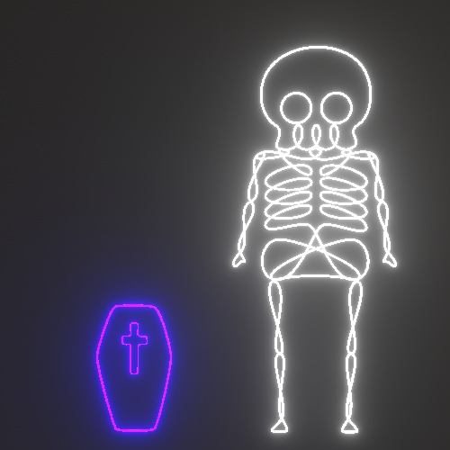 ハロウィン ネオンサイン風