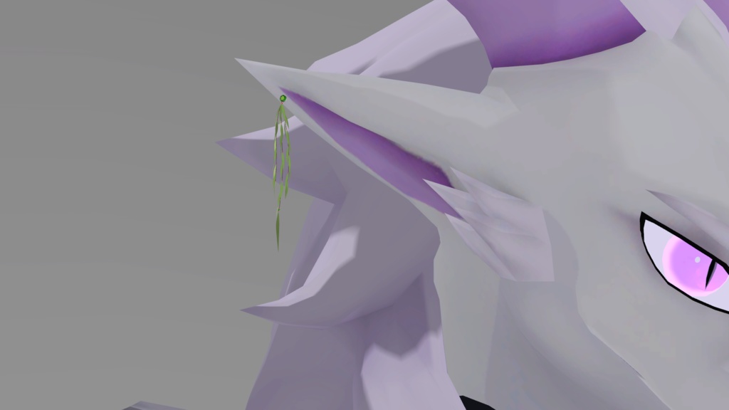 【PB対応】【VRChat用アクセサリー】翠燐柳雲