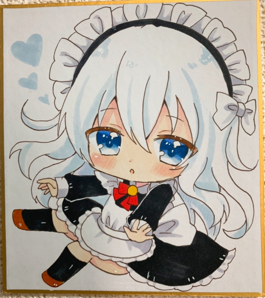 艦これ 響 メイド服 ミニ色紙 なめくず Booth