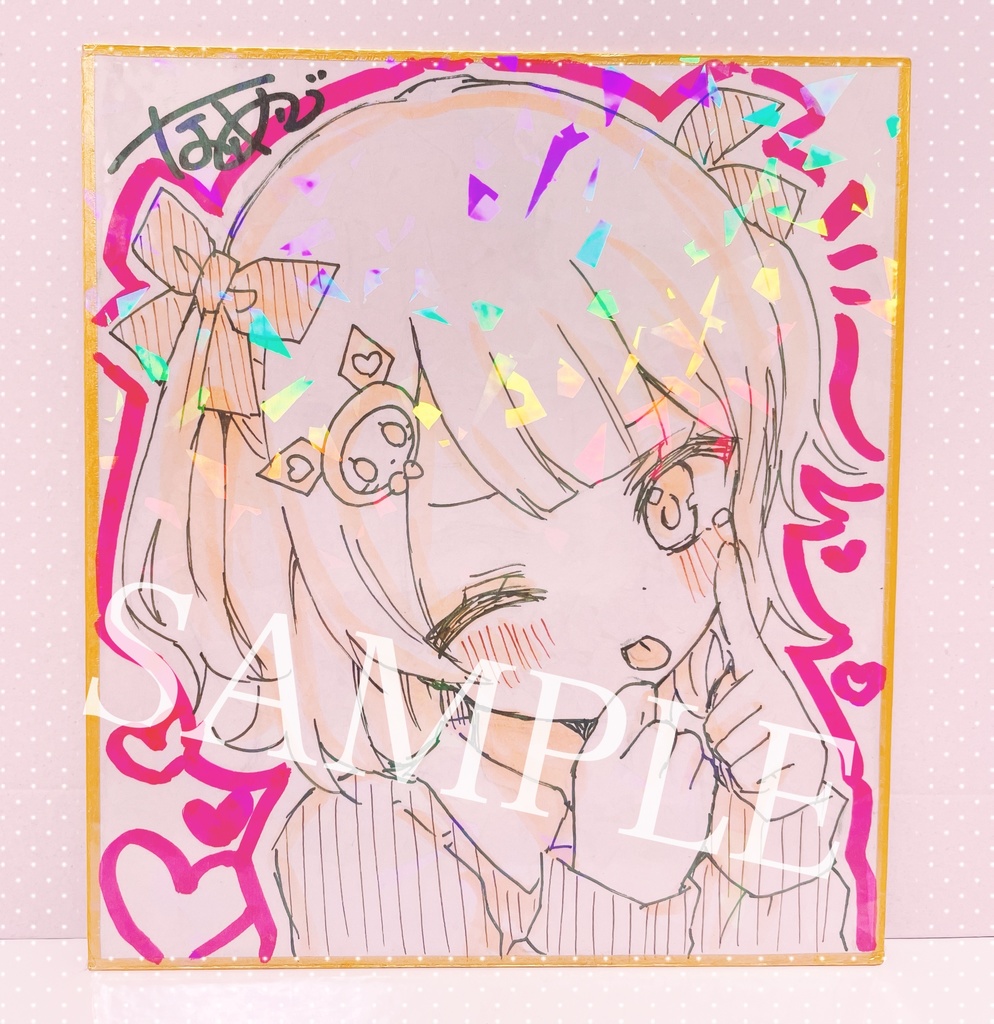 【オリジナル】ランダム!ミニ色紙ガチャ②【先着10枚】