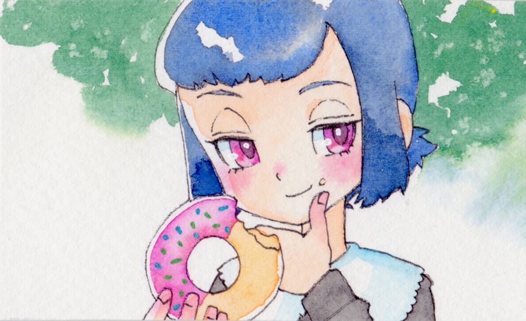 女の子『I』ミニ原画