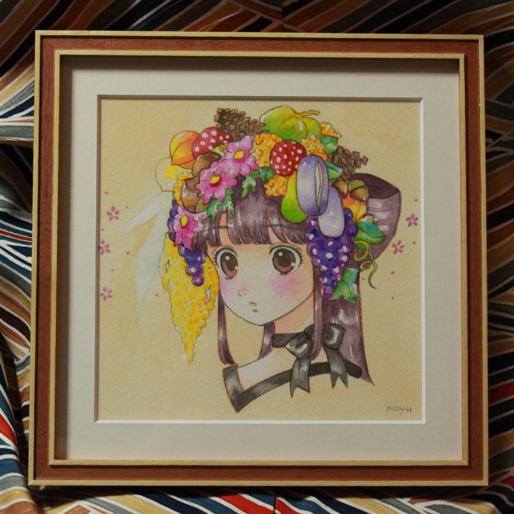 【額装済原画】秋の収穫