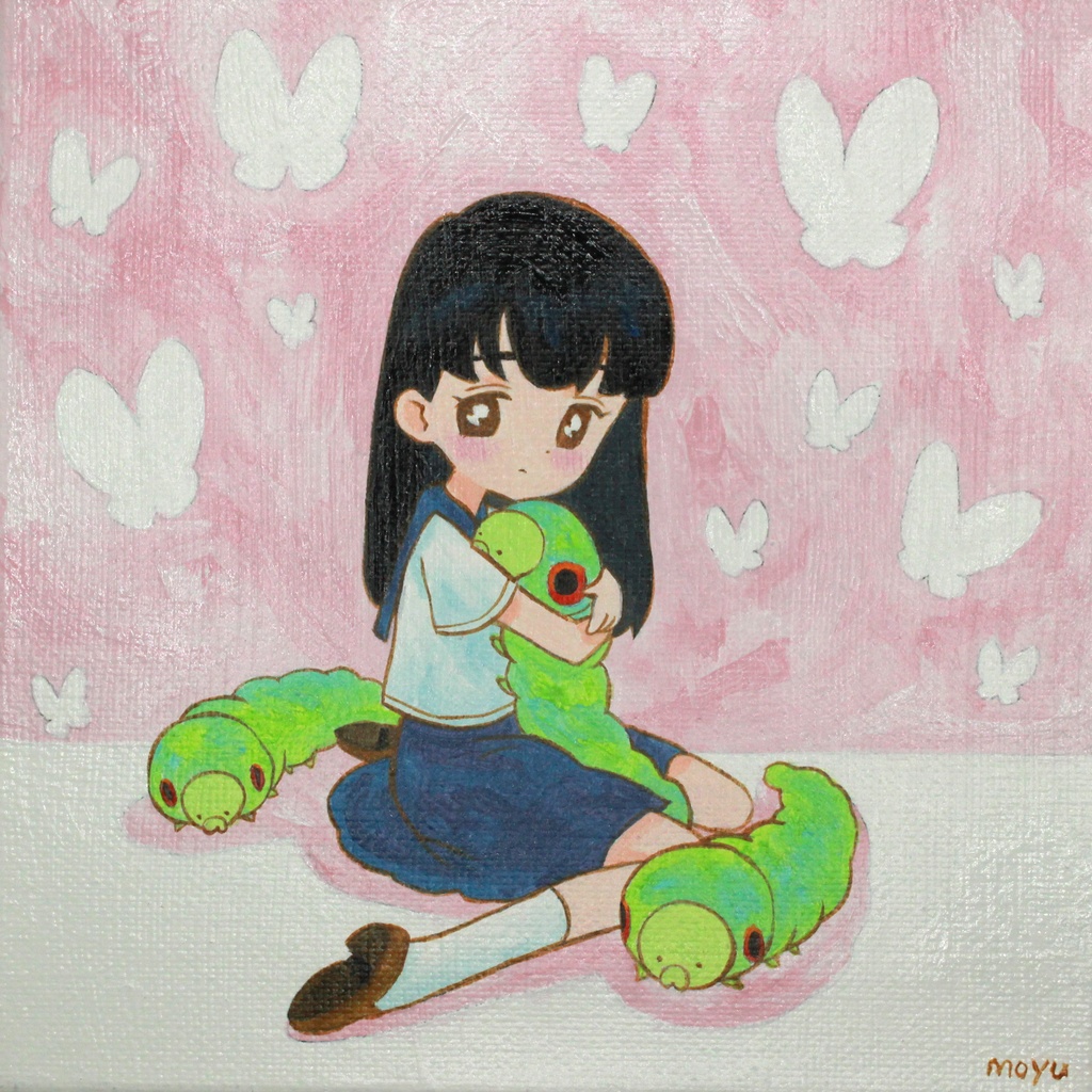 【キャンバス原画】芋虫