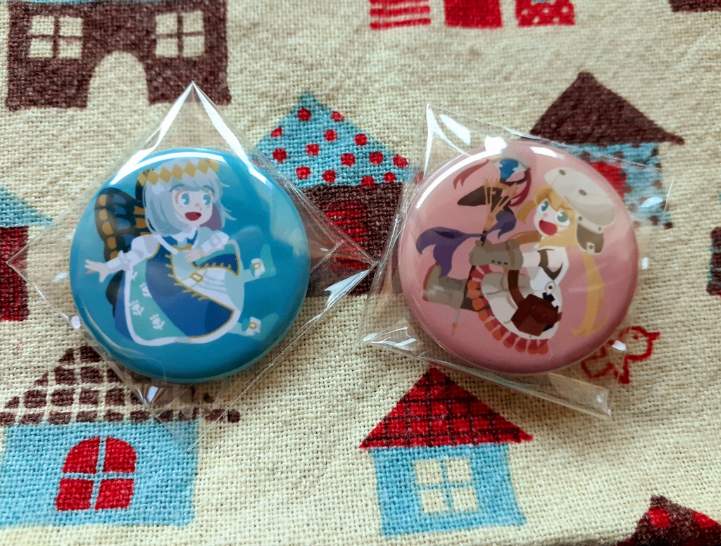 オベキャス 缶バッジ