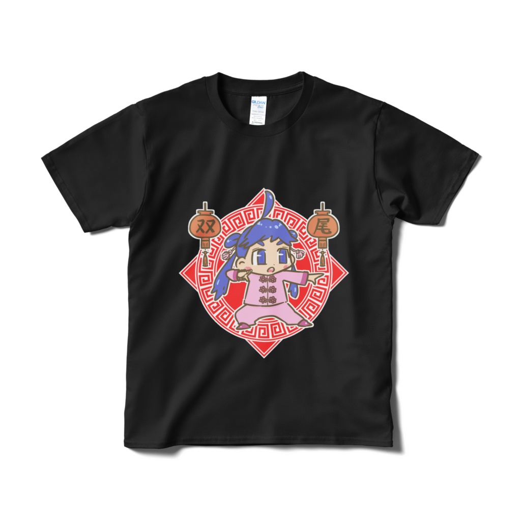 中華ガールTシャツ_黒