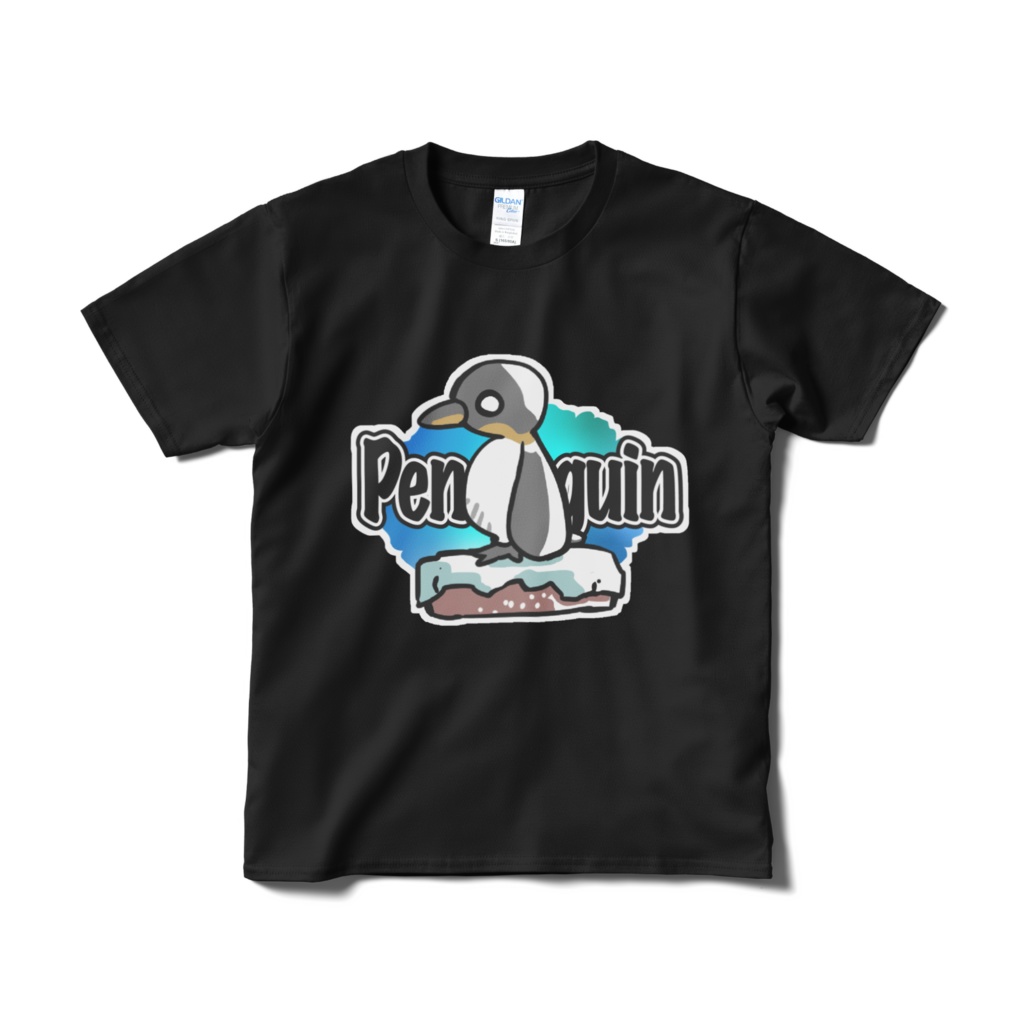 ペンギンTシャツ_黒