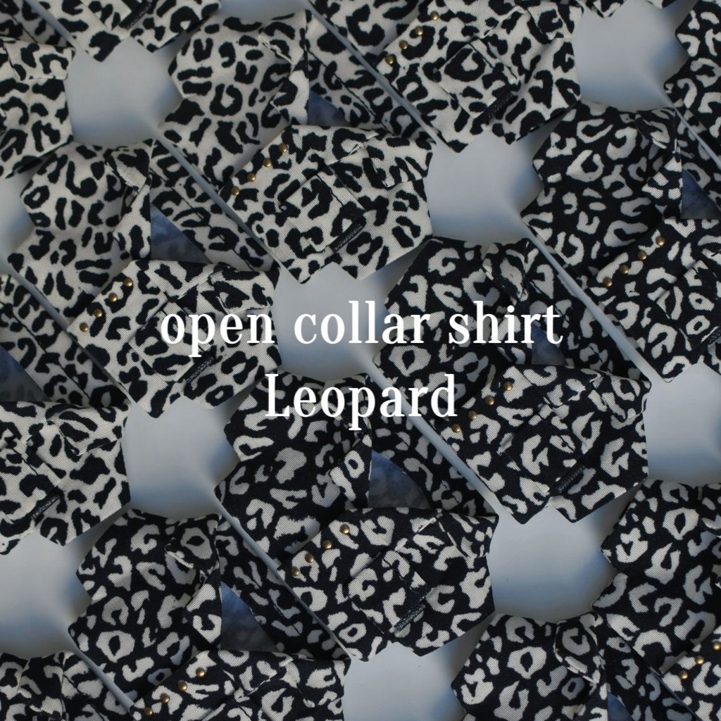 open collar shirt（Leopard）