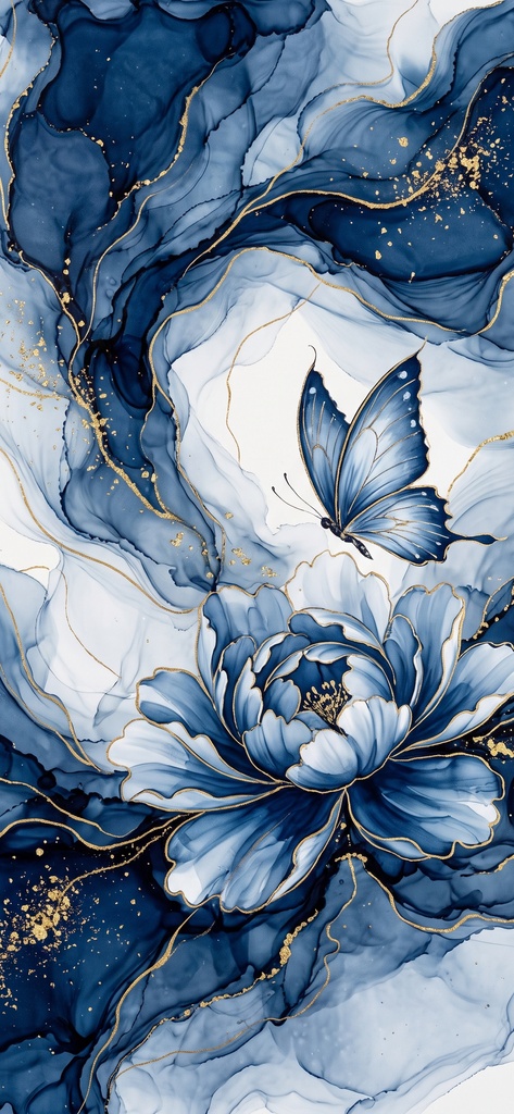 風水 八宅派の「延年」の方位|花と蝶の絵6枚と解説のセット(A4・A3 相当の印刷用PDF+スマホ壁紙)(絵は AI 生成)