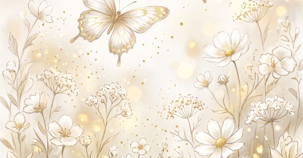 風水 八宅派の「延年」の方位|花と蝶の絵6枚と解説のセット(A4・A3 相当の印刷用PDF+スマホ壁紙)(絵は AI 生成)
