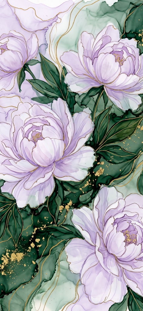 風水 八宅派の「延年」の方位|花と蝶の絵6枚と解説のセット(A4・A3 相当の印刷用PDF+スマホ壁紙)(絵は AI 生成)
