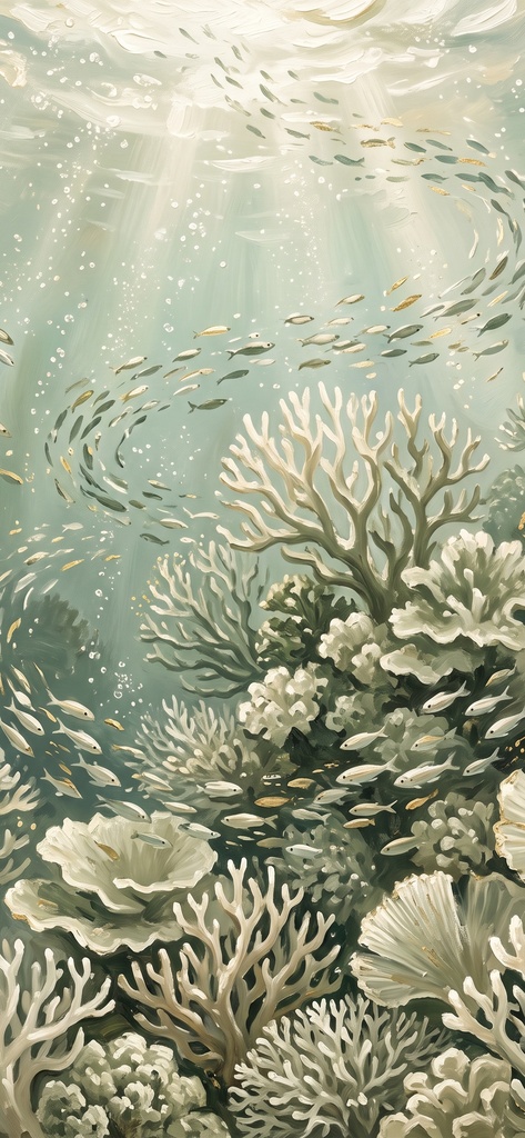風水 八宅派の「延年」の方位|魚と小鳥の絵5枚と解説のセット(A4・A3 相当の印刷用PDF+スマホ壁紙)(絵は AI 生成)
