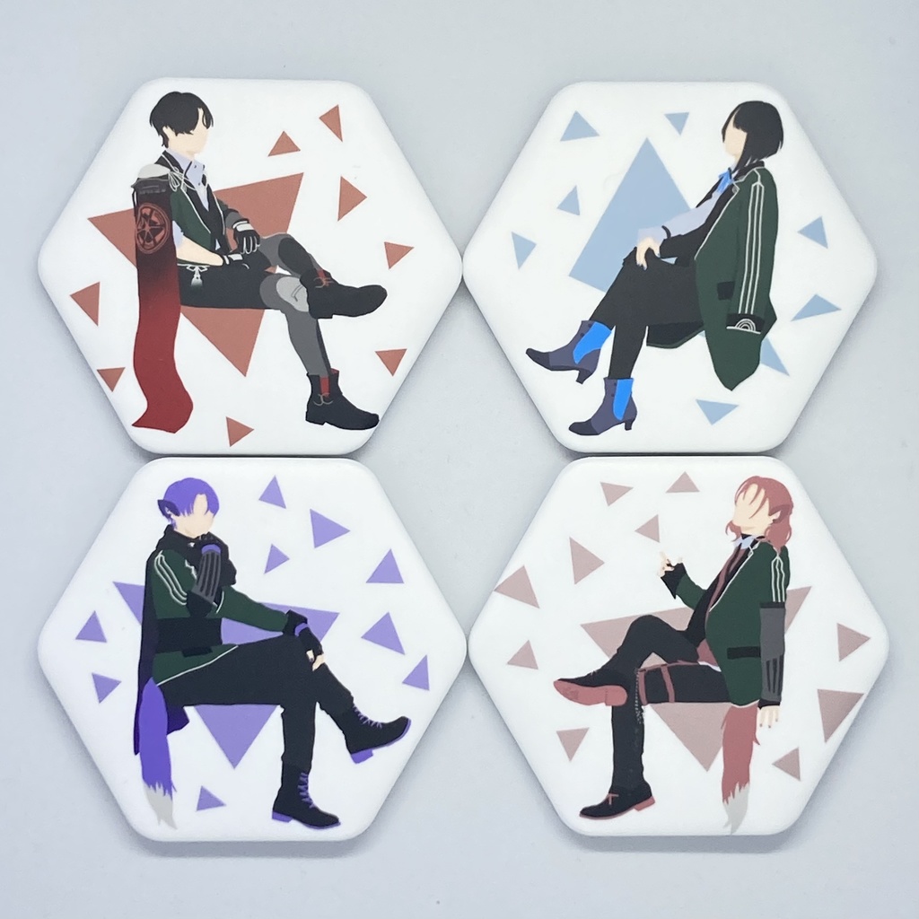 【刀剣乱舞】六角形缶バッジ