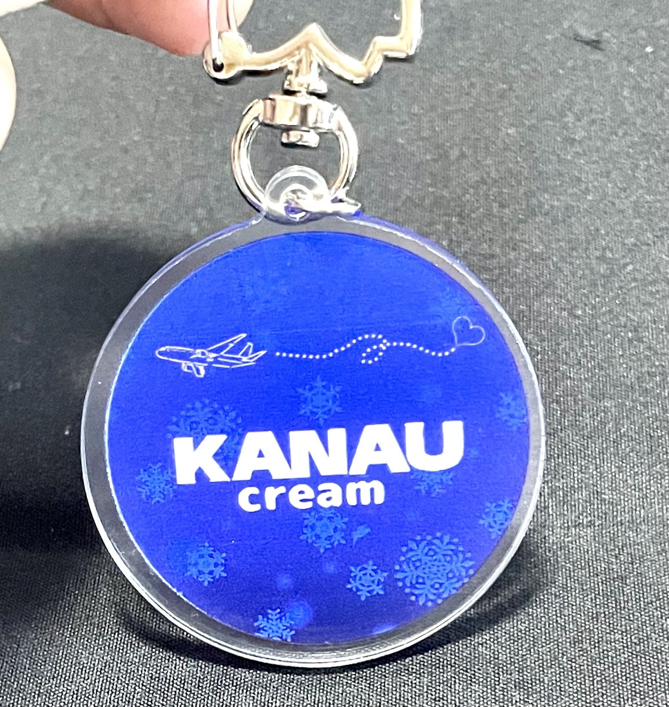 KANAUクリームアクキー　雪の結晶