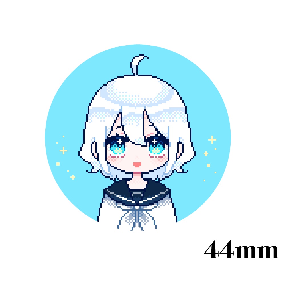 キラキラ缶バッジ