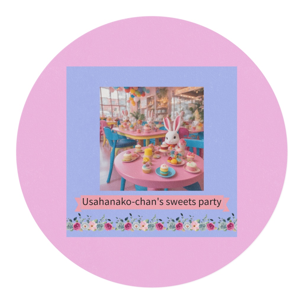 マスキングテープ うさはなこちゃんのスイーツパーティ Usahanako-chan's sweets party