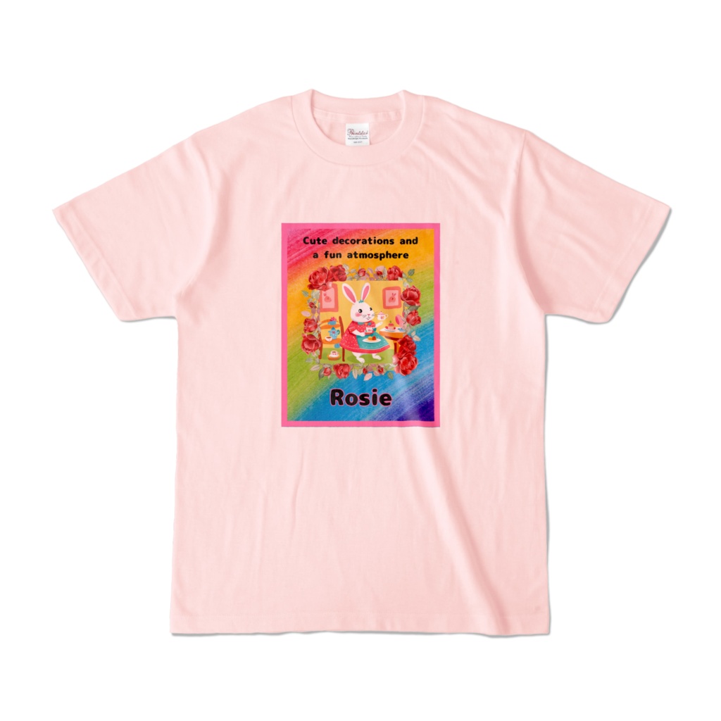 Tシャツ  T-shirt 　お茶会シリーズ　Tea party series　ロージー　Rosie