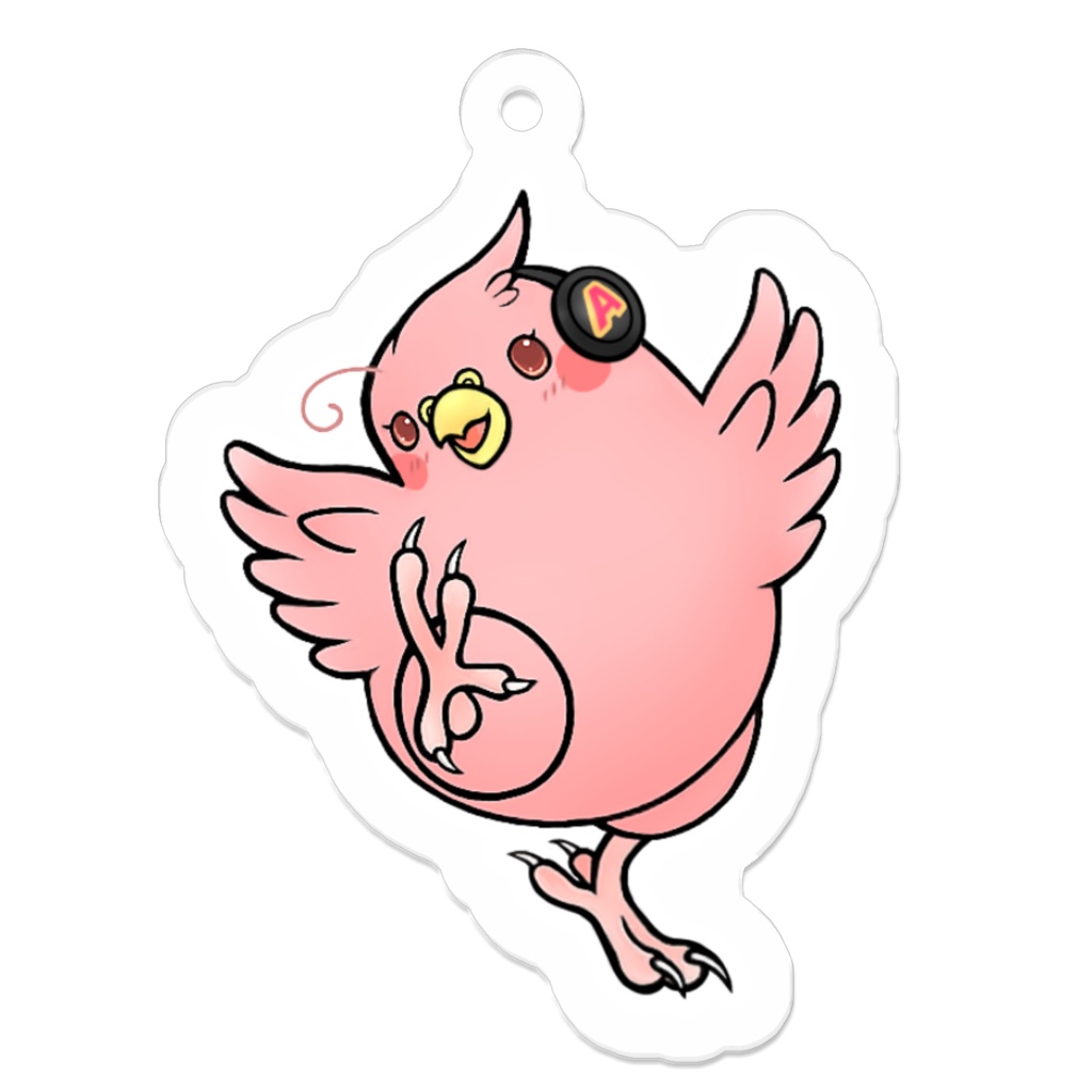インコのアヤネさんアクリルキーホルダー(デフォルト)