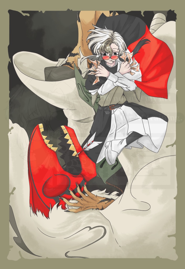 【百朱夜行】ポストカード