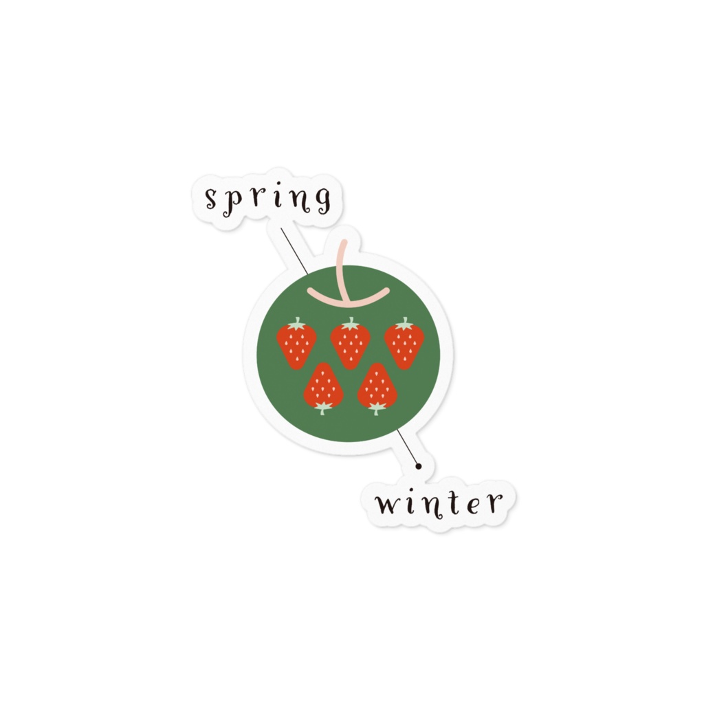 winter-spring ステッカー