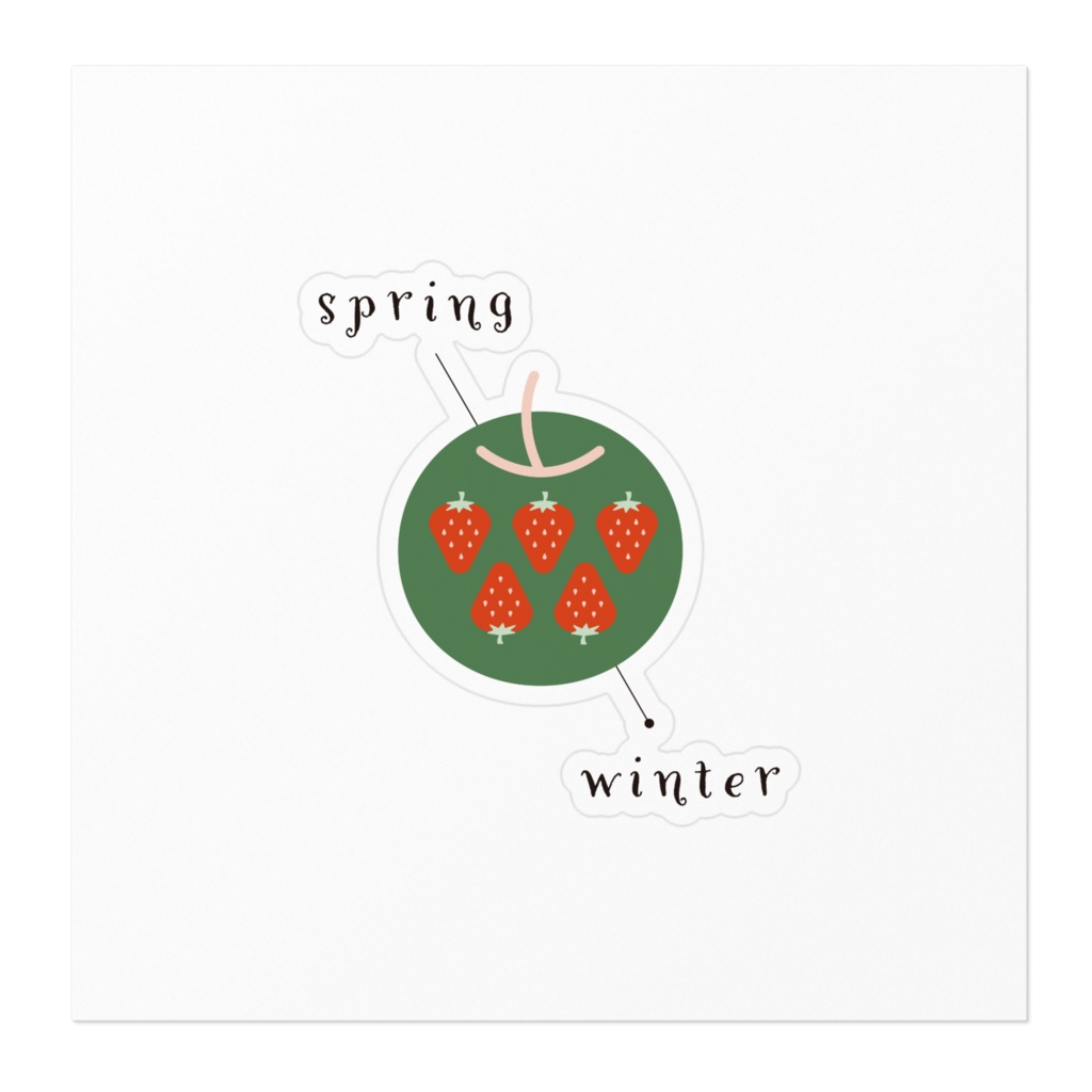 winter-spring ステッカー