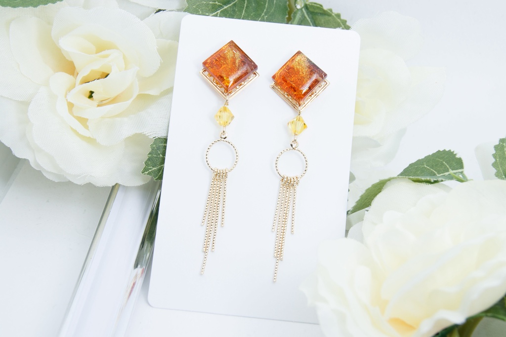 岩王帝君 イメージ耳飾り