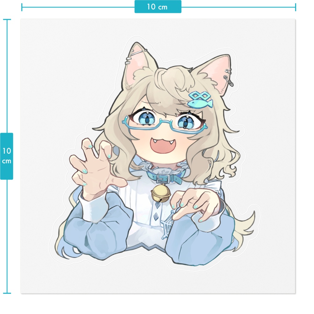 常世めぐる がおーステッカー