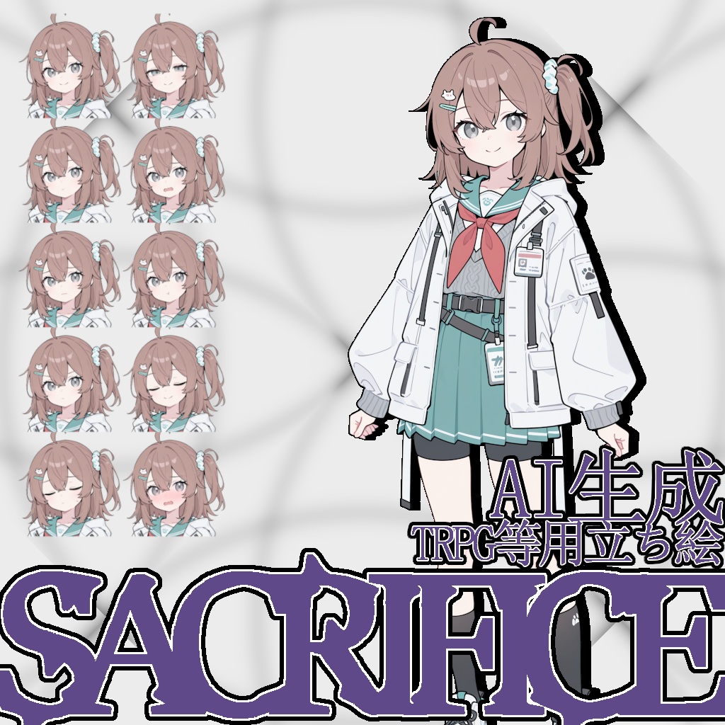【無料】TRPG等用立ち絵『サクリファイス』