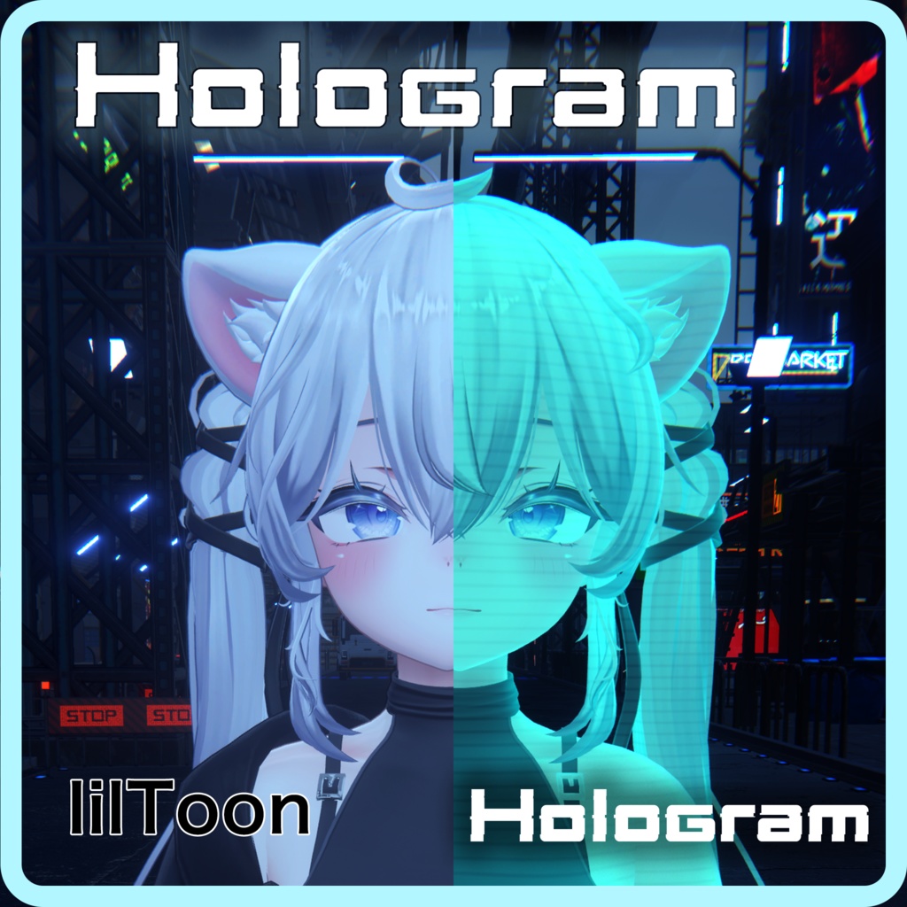 Hologram Shader/Material ホログラム化シェーダー【一部アバター対応有】