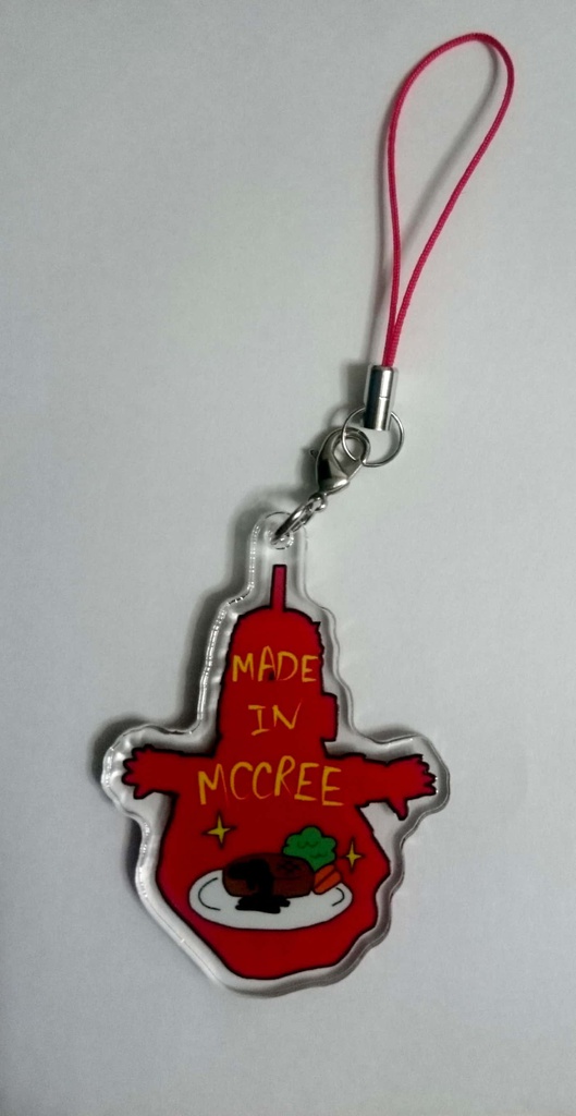 マクリーのアクリルストラップ(mccree's acrylic keychain)