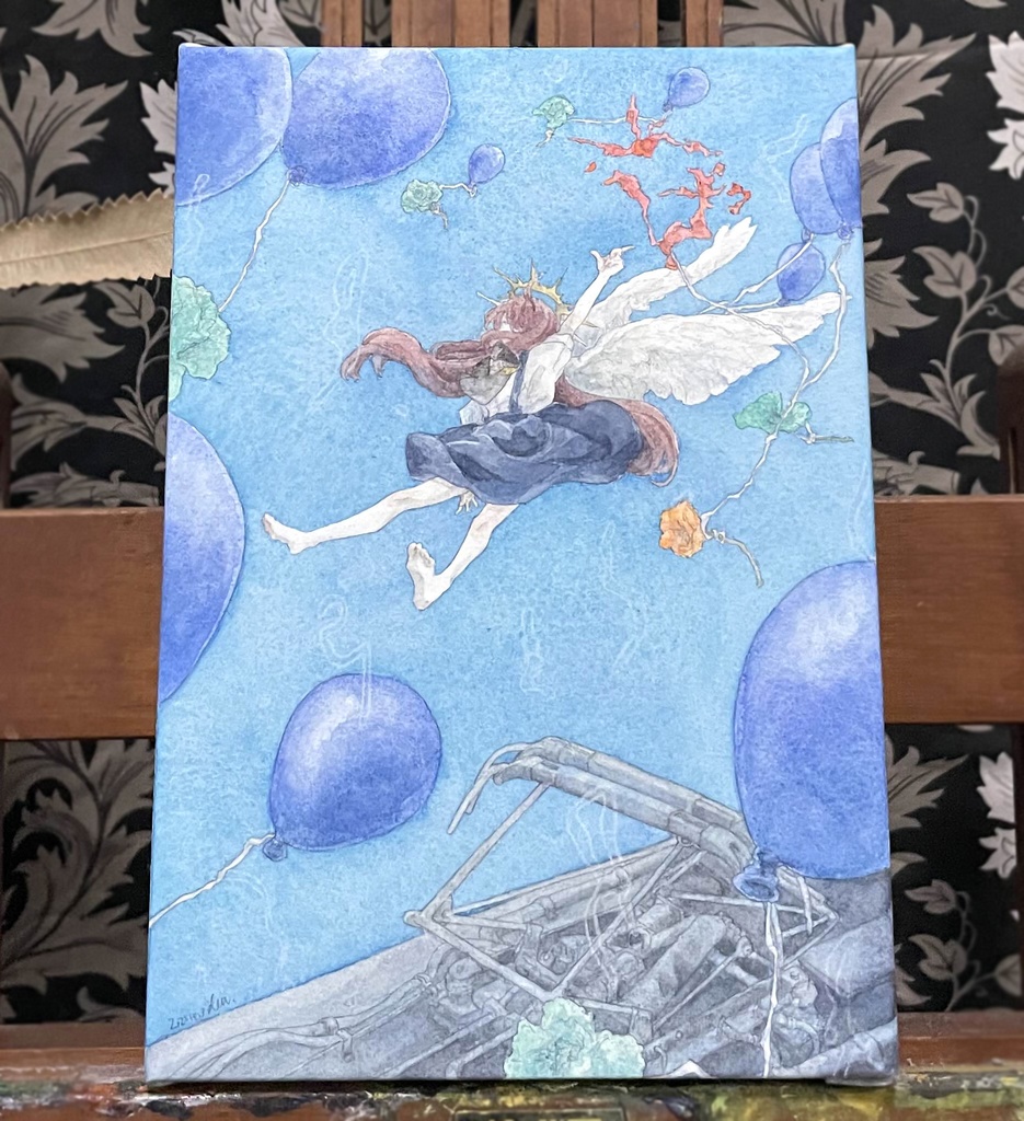 パネル原画「yad good bye」