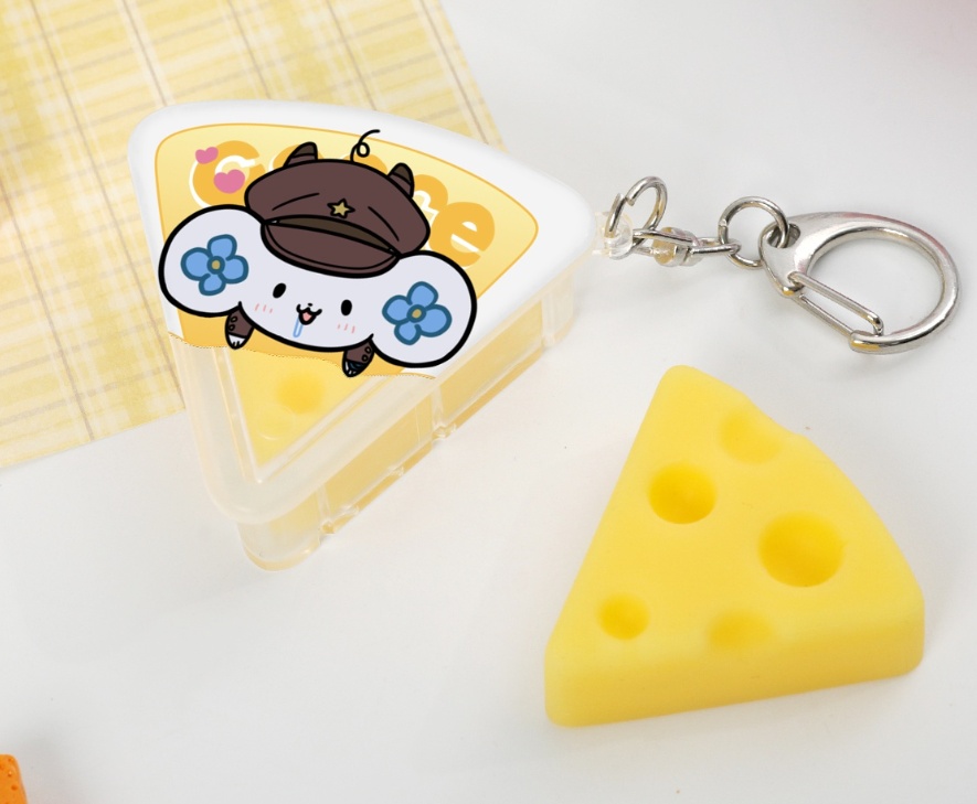 ぷにぷにチーズちゅのキーホルダー