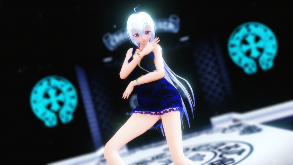 作品名：白（haku)　Ver1.00　MikuMikuDance用 オリキャラ3Dモデル