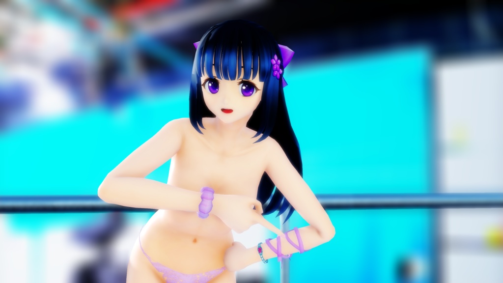 B子 Ver1.00 MikuMikuDance用 オリキャラ3Dモデル