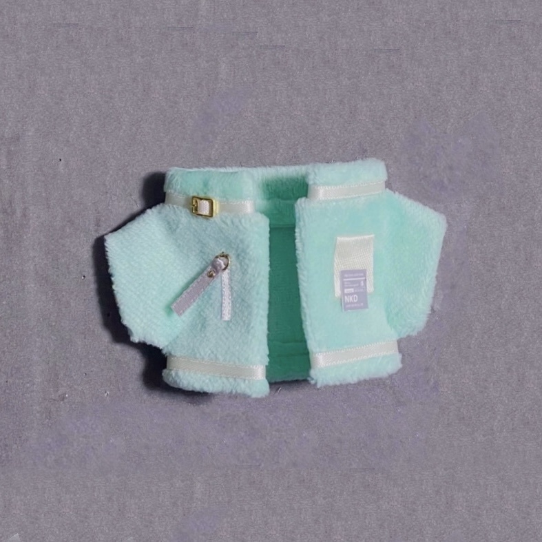 ボアジャケット（12cmミント×ホワイト）