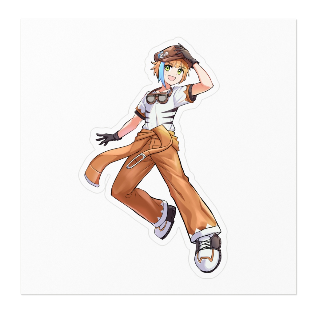 朝乃めざめ。かわいいステッカー 全2種