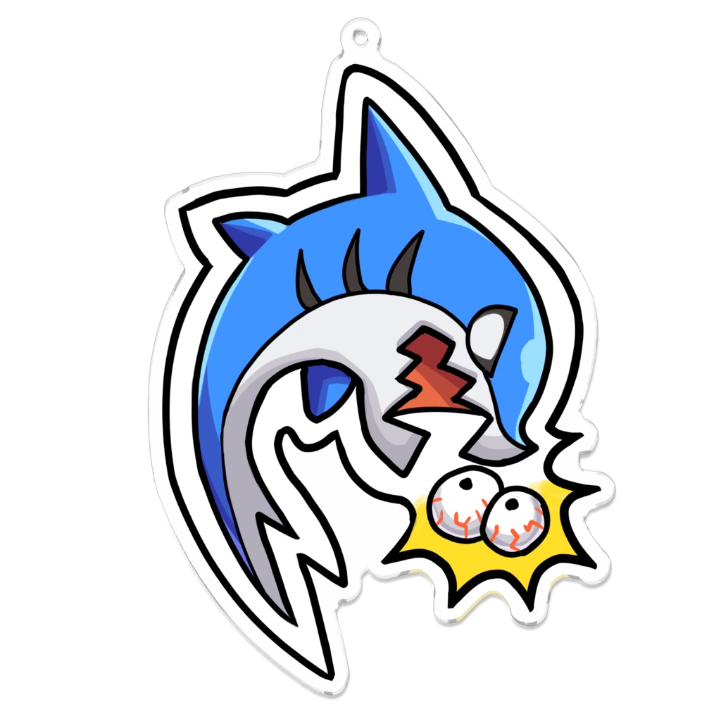 朝乃めざめ。さめちゃんとめだまちゃんアクリルキーホルダー全3種