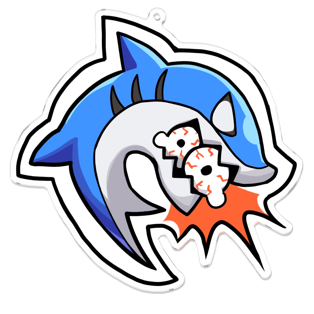 朝乃めざめ。さめちゃんとめだまちゃんアクリルキーホルダー全3種