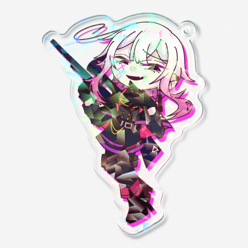 【リカ】ホログラムアクリルキーホルダー