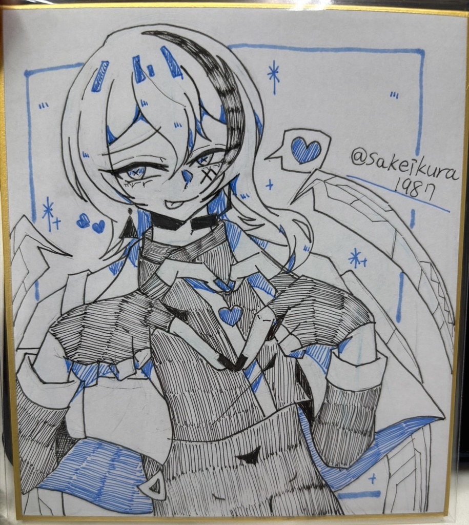 【アサギ】ミニ色紙