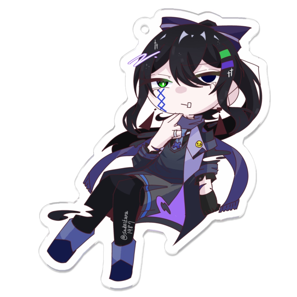 【紫月(シヅキ)】アクリルキーホルダー