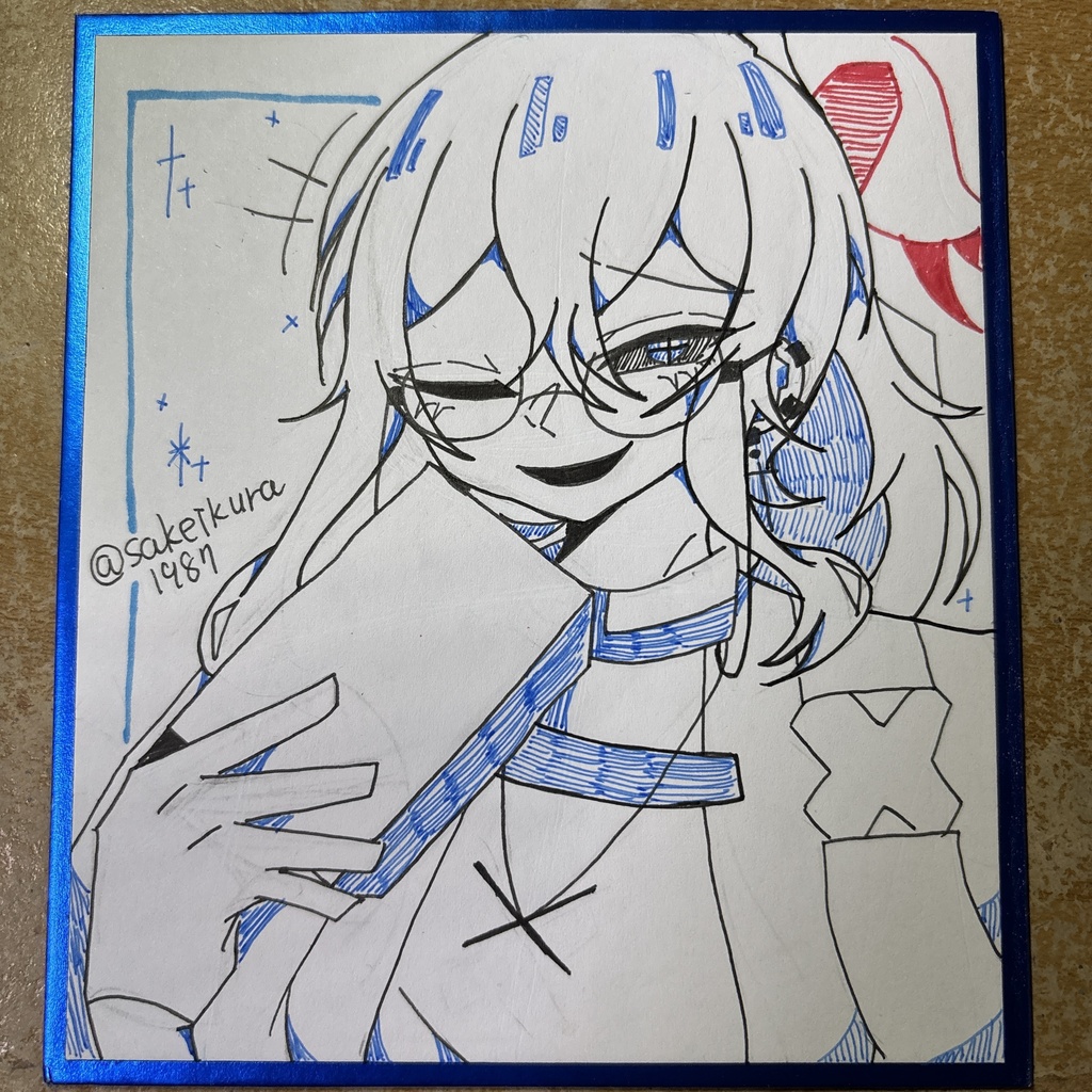 ミニ色紙 【シュルク】