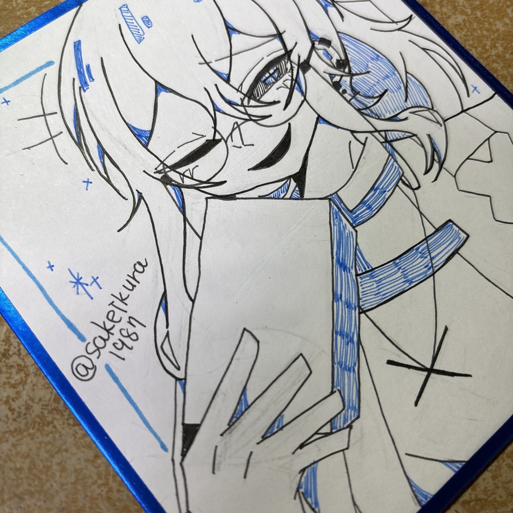 ミニ色紙 【シュルク】