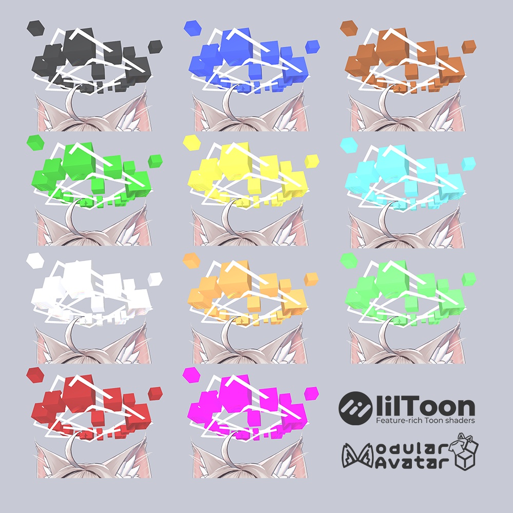 【VRChat想定】動く!キューブヘイロー!