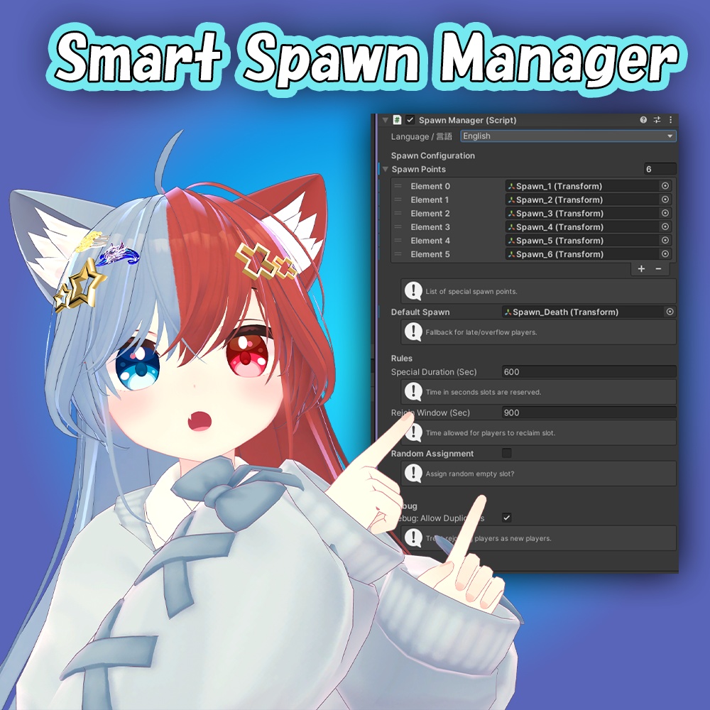 【JP/EN】多機能スポーン管理システム
