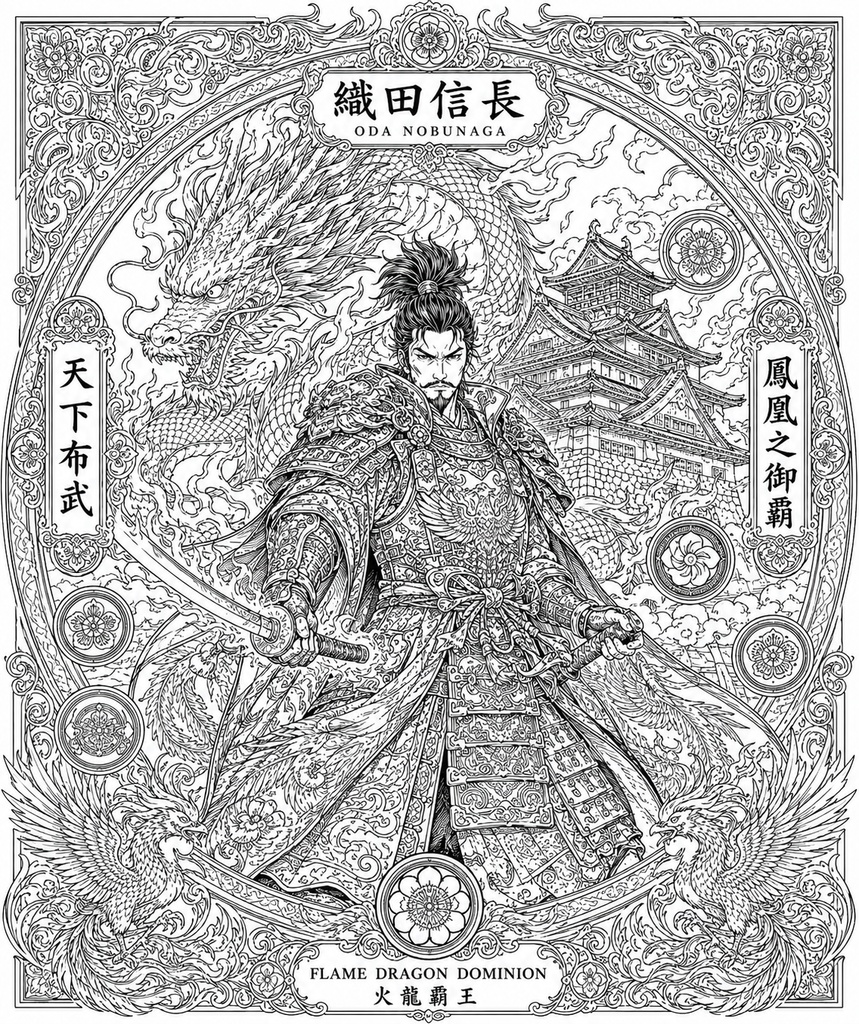 samurai 塗り絵